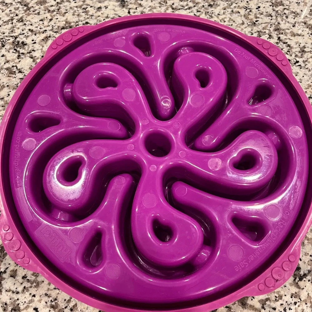 Outward Hound Fun Feeder Slo Bowl, Large Slow Feeder Dog Bowl,